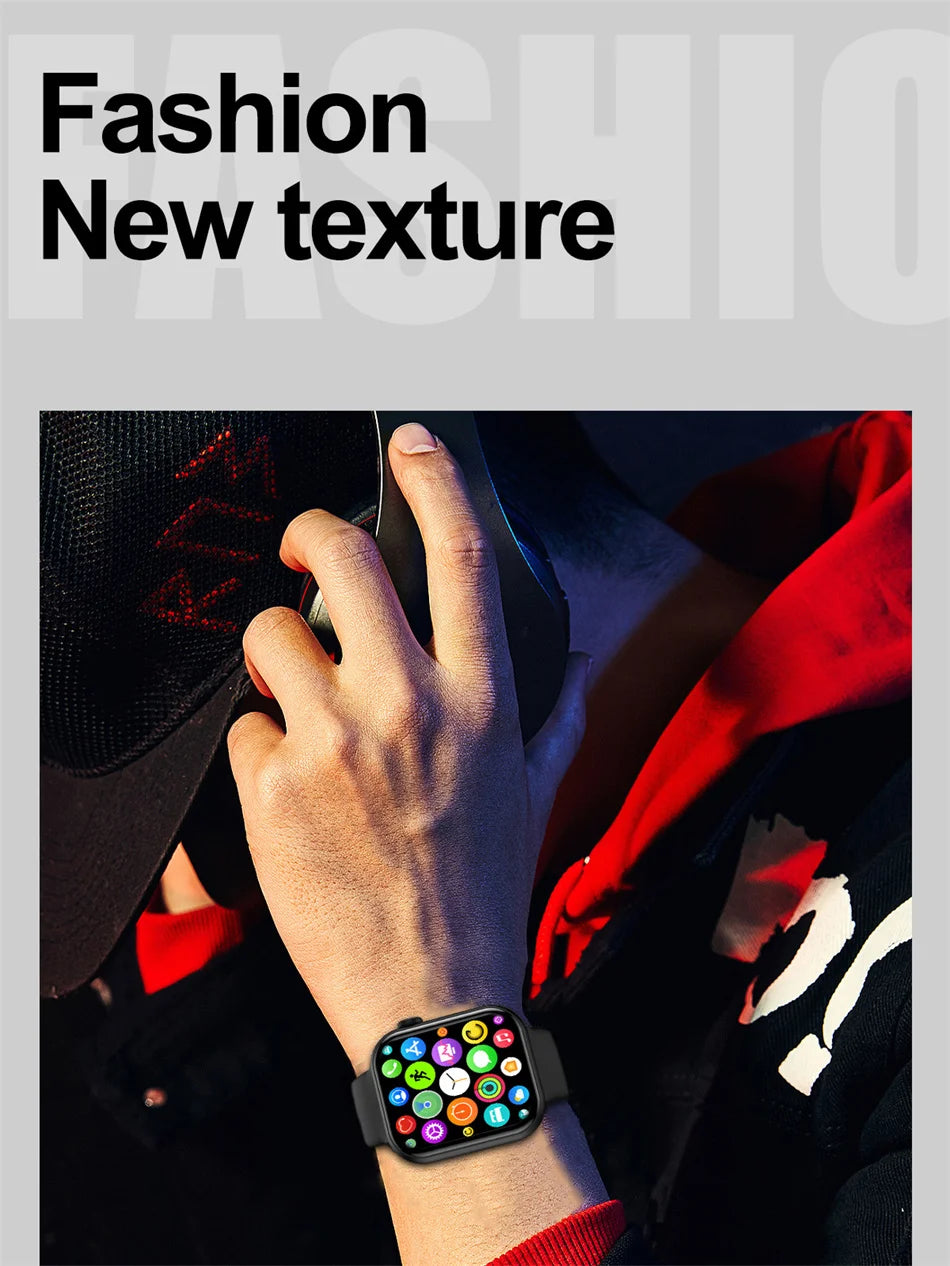 P45 Smartwatch 2024 – Tecnologia e Estilo em Cada Detalhechamadas via Bluetooth e Android e iOS, Resistência à água