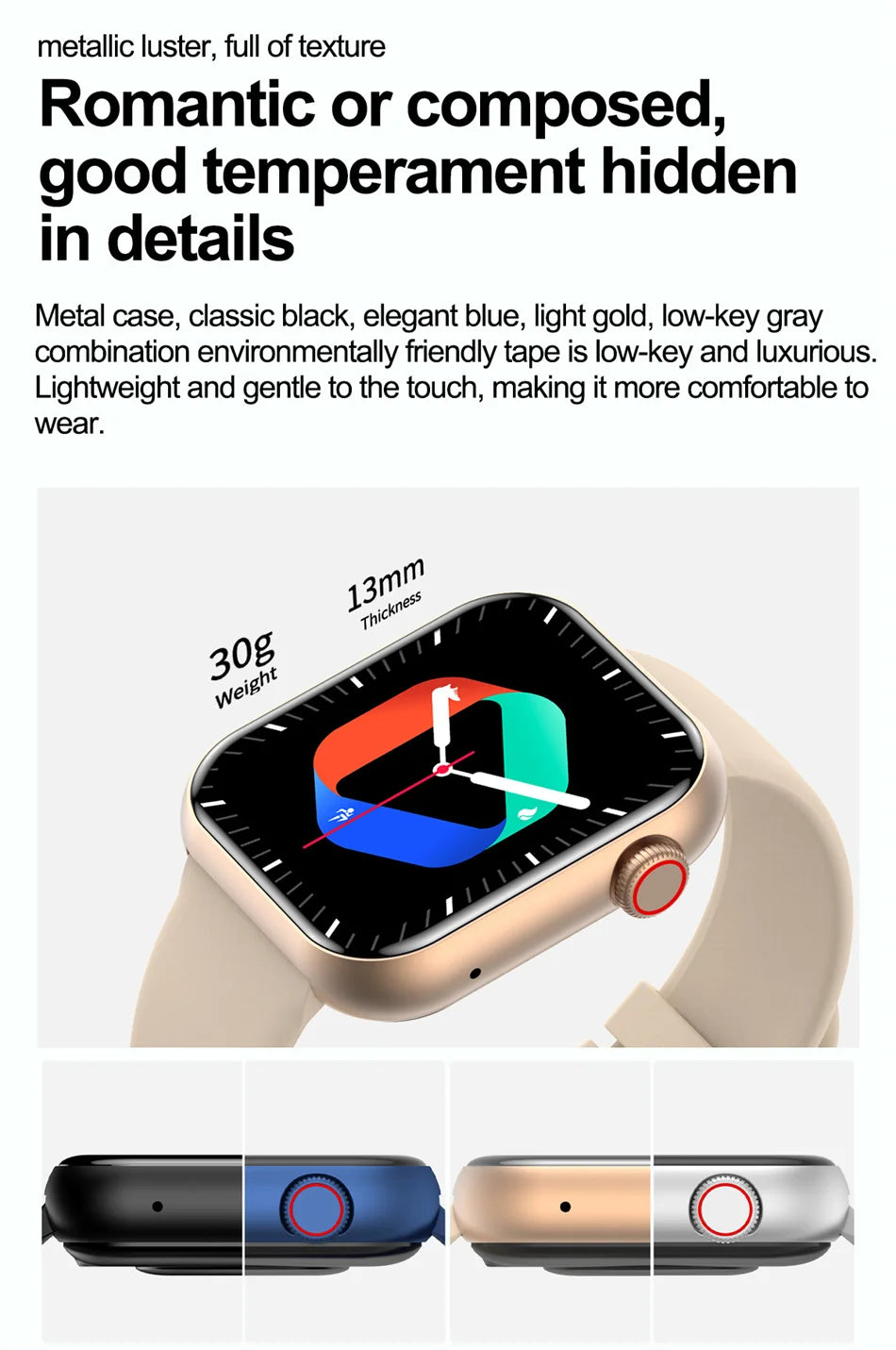 P45 Smartwatch 2024 – Tecnologia e Estilo em Cada Detalhechamadas via Bluetooth e Android e iOS, Resistência à água