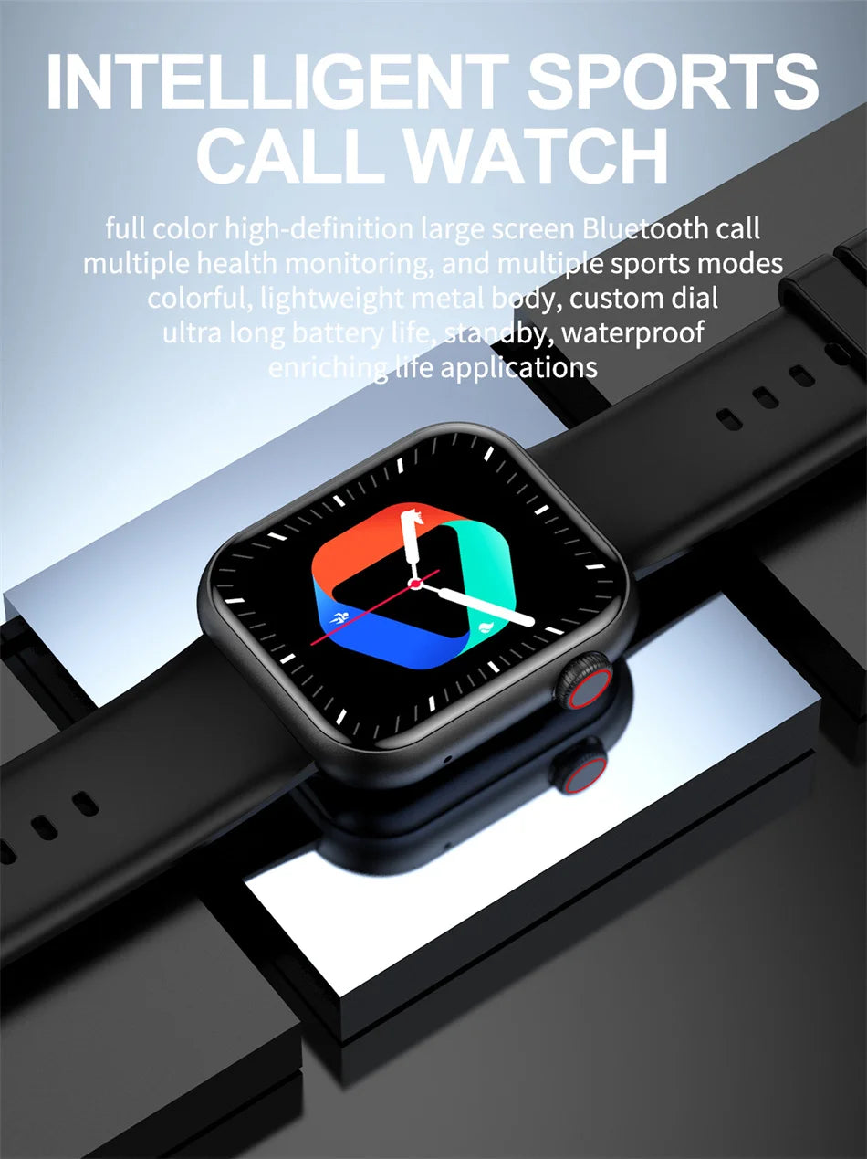 P45 Smartwatch 2024 – Tecnologia e Estilo em Cada Detalhechamadas via Bluetooth e Android e iOS, Resistência à água
