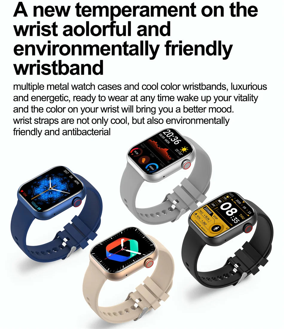 P45 Smartwatch 2024 – Tecnologia e Estilo em Cada Detalhechamadas via Bluetooth e Android e iOS, Resistência à água