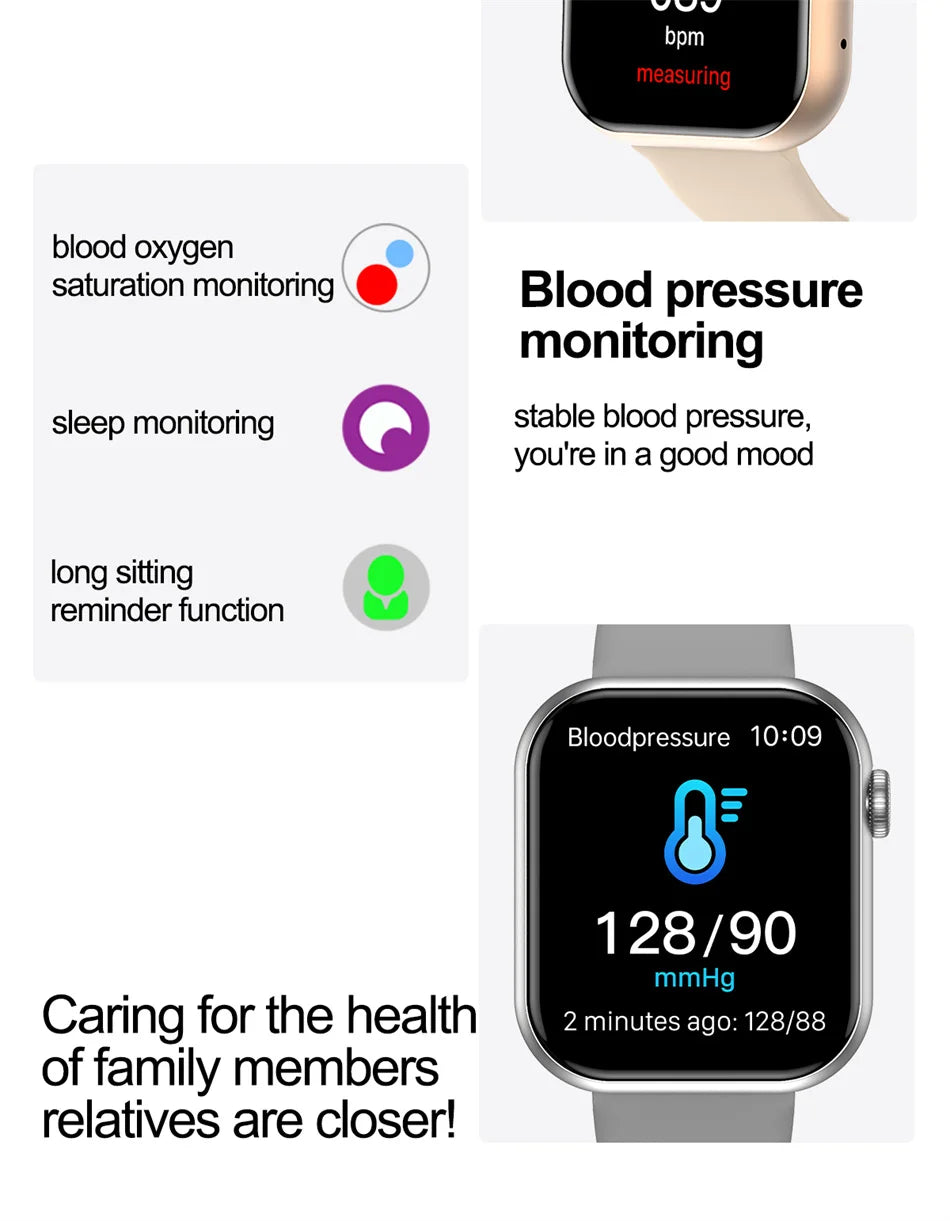 P45 Smartwatch 2024 – Tecnologia e Estilo em Cada Detalhechamadas via Bluetooth e Android e iOS, Resistência à água