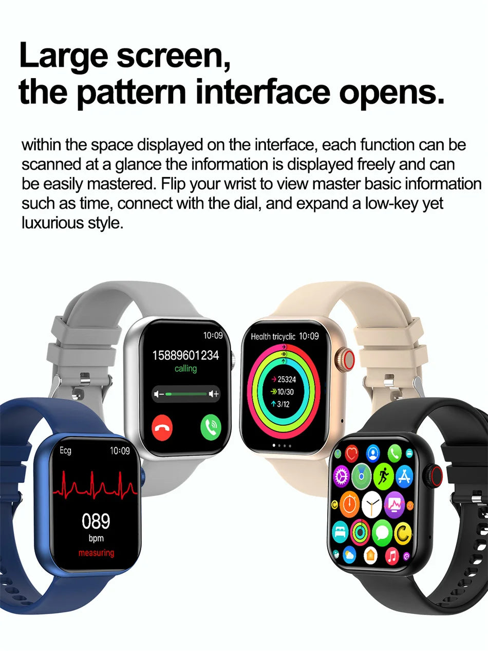 P45 Smartwatch 2024 – Tecnologia e Estilo em Cada Detalhechamadas via Bluetooth e Android e iOS, Resistência à água