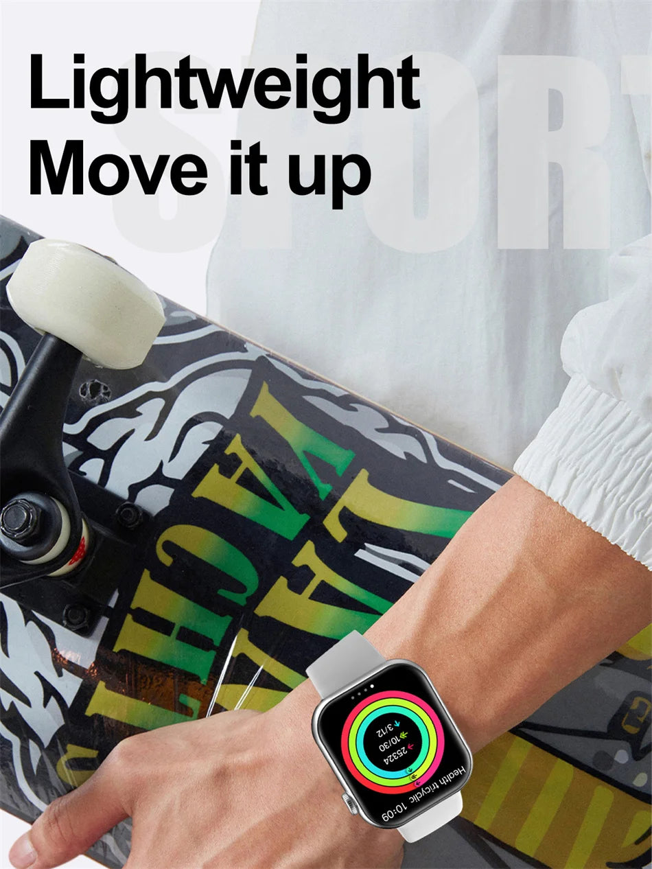 P45 Smartwatch 2024 – Tecnologia e Estilo em Cada Detalhechamadas via Bluetooth e Android e iOS, Resistência à água