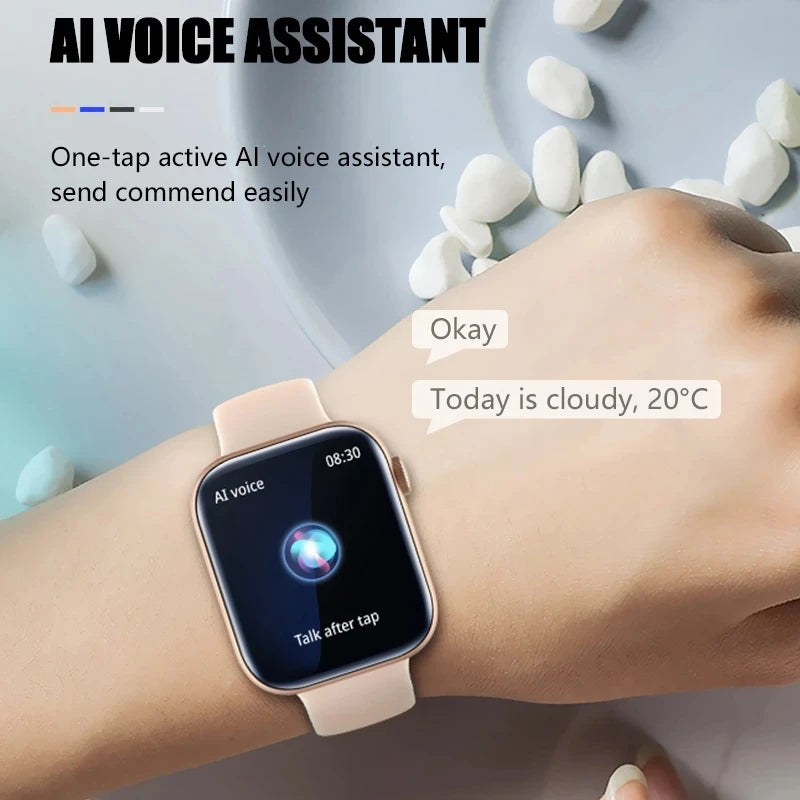 P45 Smartwatch 2024 – Tecnologia e Estilo em Cada Detalhechamadas via Bluetooth e Android e iOS, Resistência à água